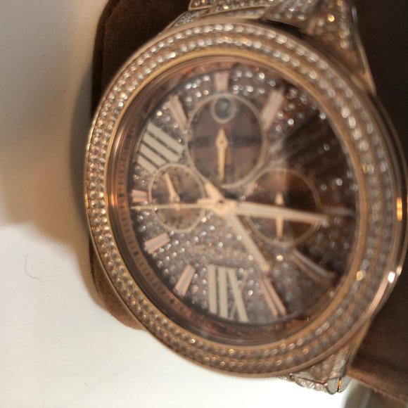 Max BLING AUTHENTIC Michael Kors MK6452 Wren Glitz Watch MSRP$495 RARE Worn Once main image 13